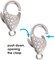 The Beadsmith Push Pull Slide Clasp – Elegant Elements – Strand Designs – Component to Finish or Connect Bracelets, Necklaces and DIY Handmade Jewelry